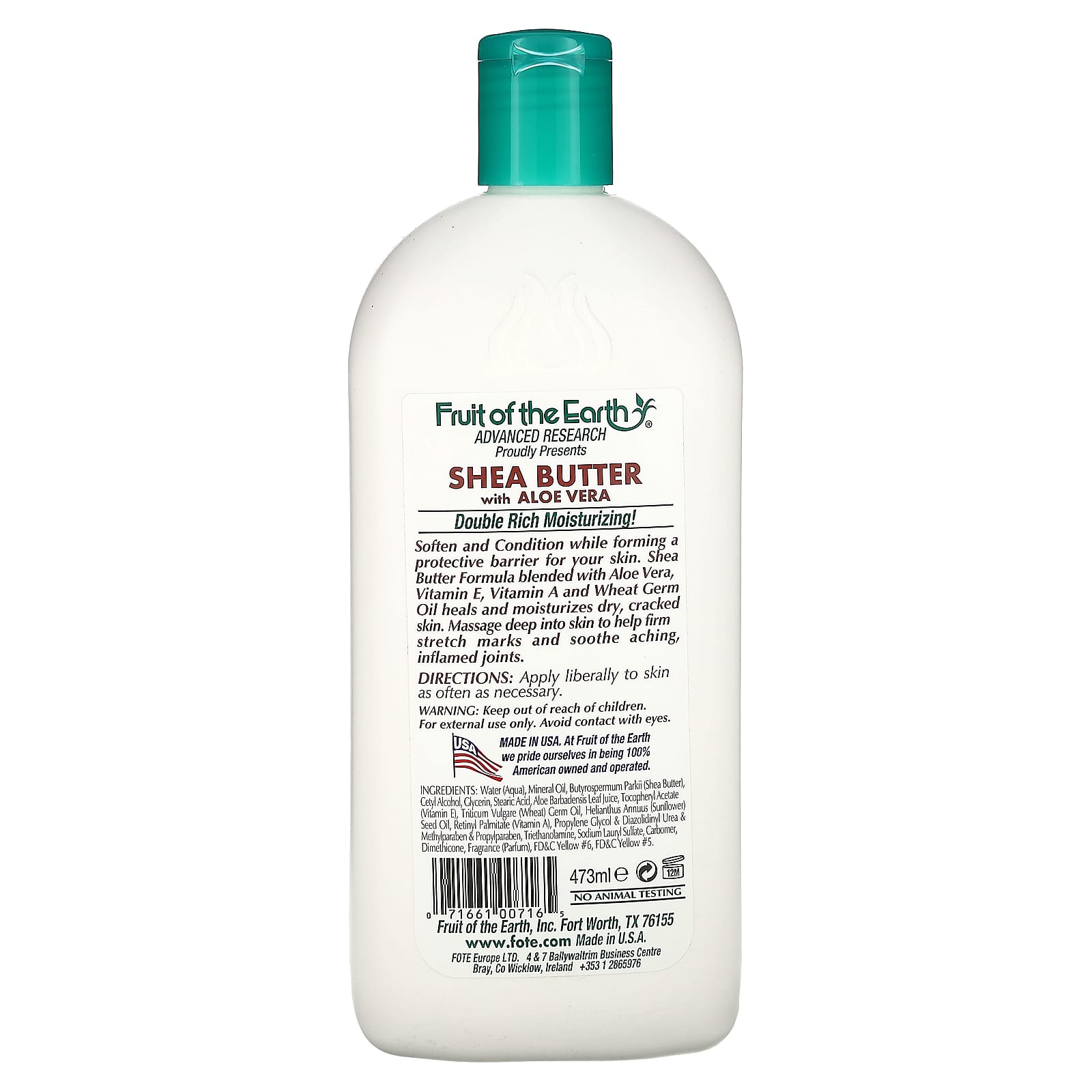 Shea Butter & Aloe Vera Moisturizing Lotion for Soft Skin, 16 fl oz - Image 2