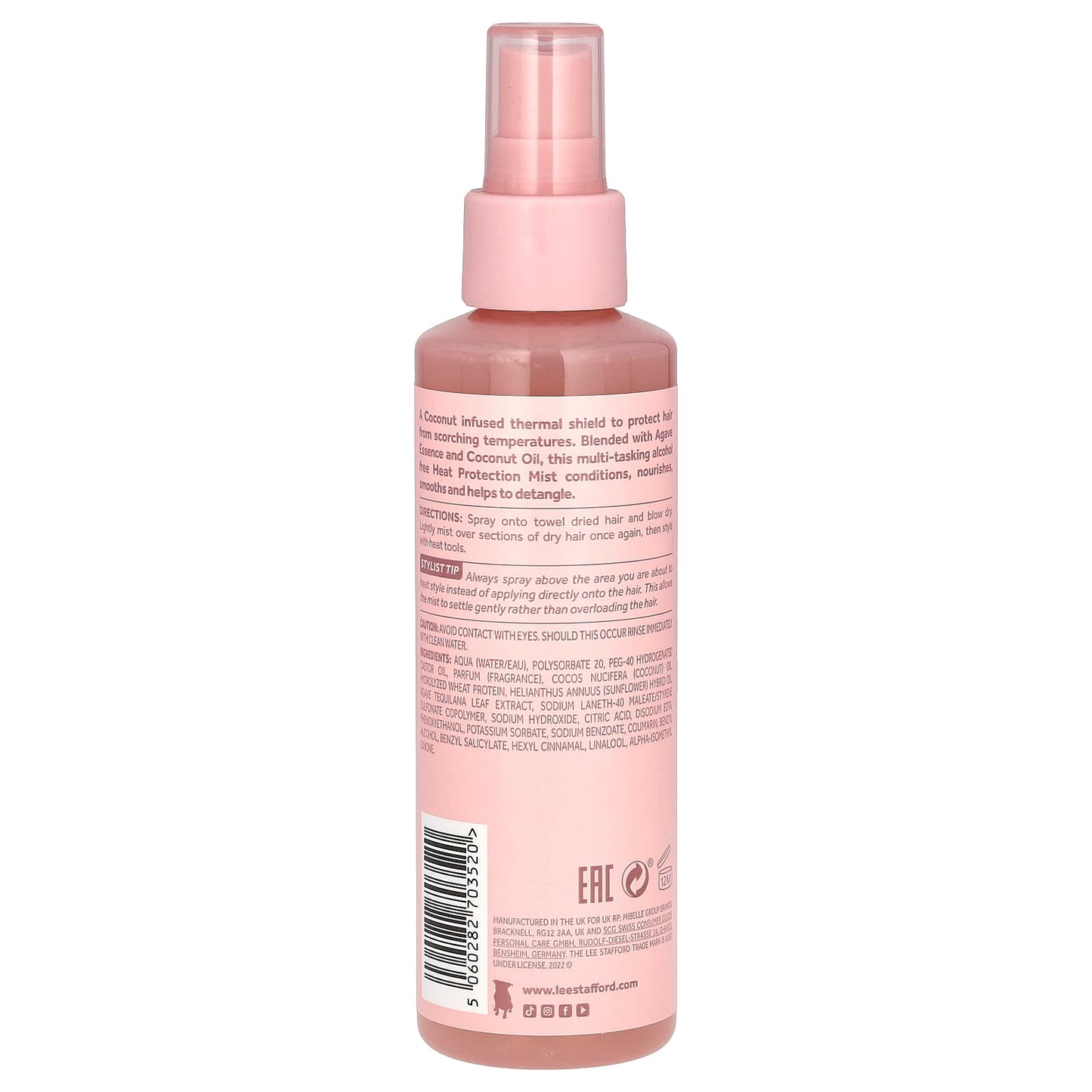 Lee Stafford, Coco Loco, Heat Protection Mist, 5 fl oz (150 ml) - Image 2