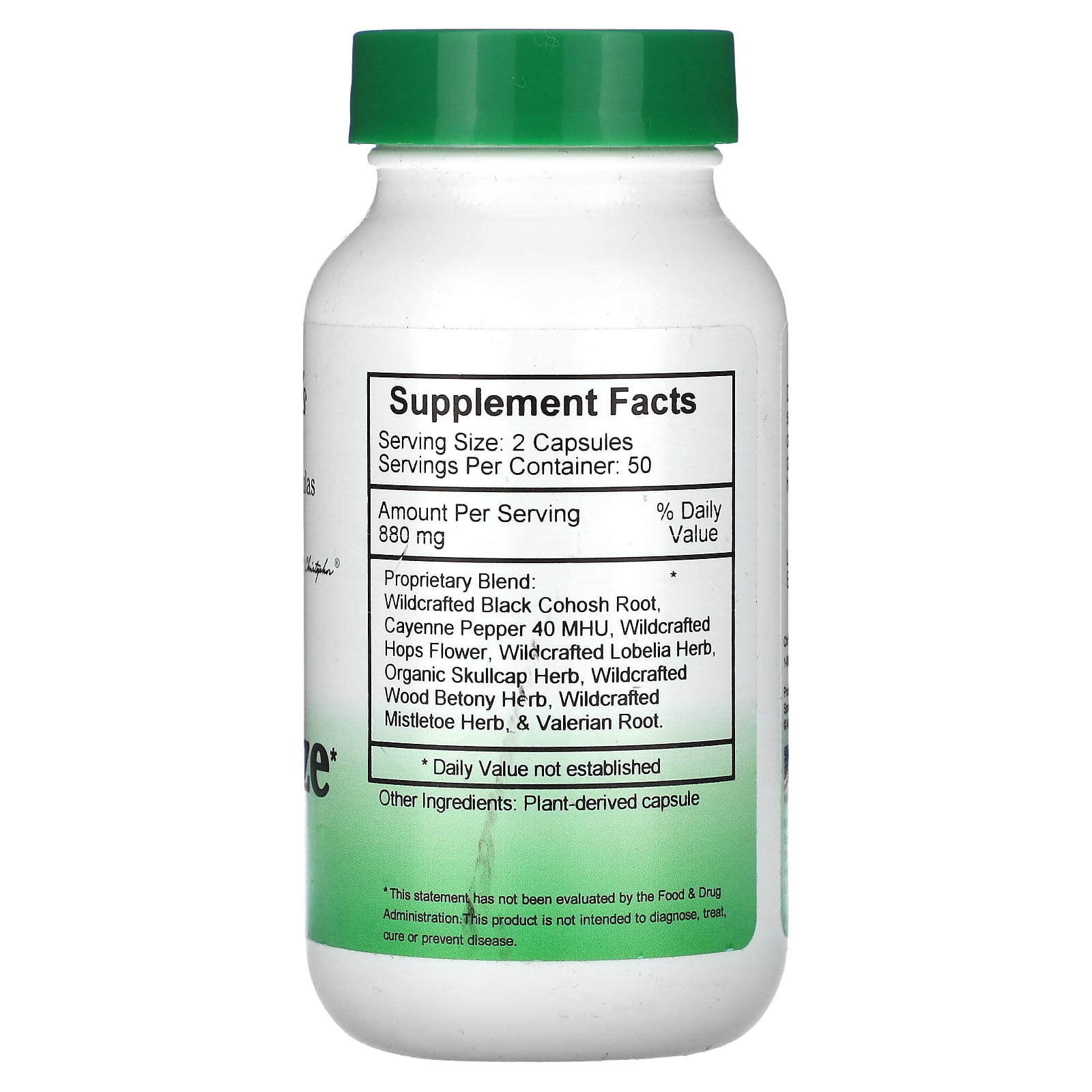 Relax-Eze by Christopher's Original Formulas, 100% Vegetarian Capsules for Stress Relief - Image 2