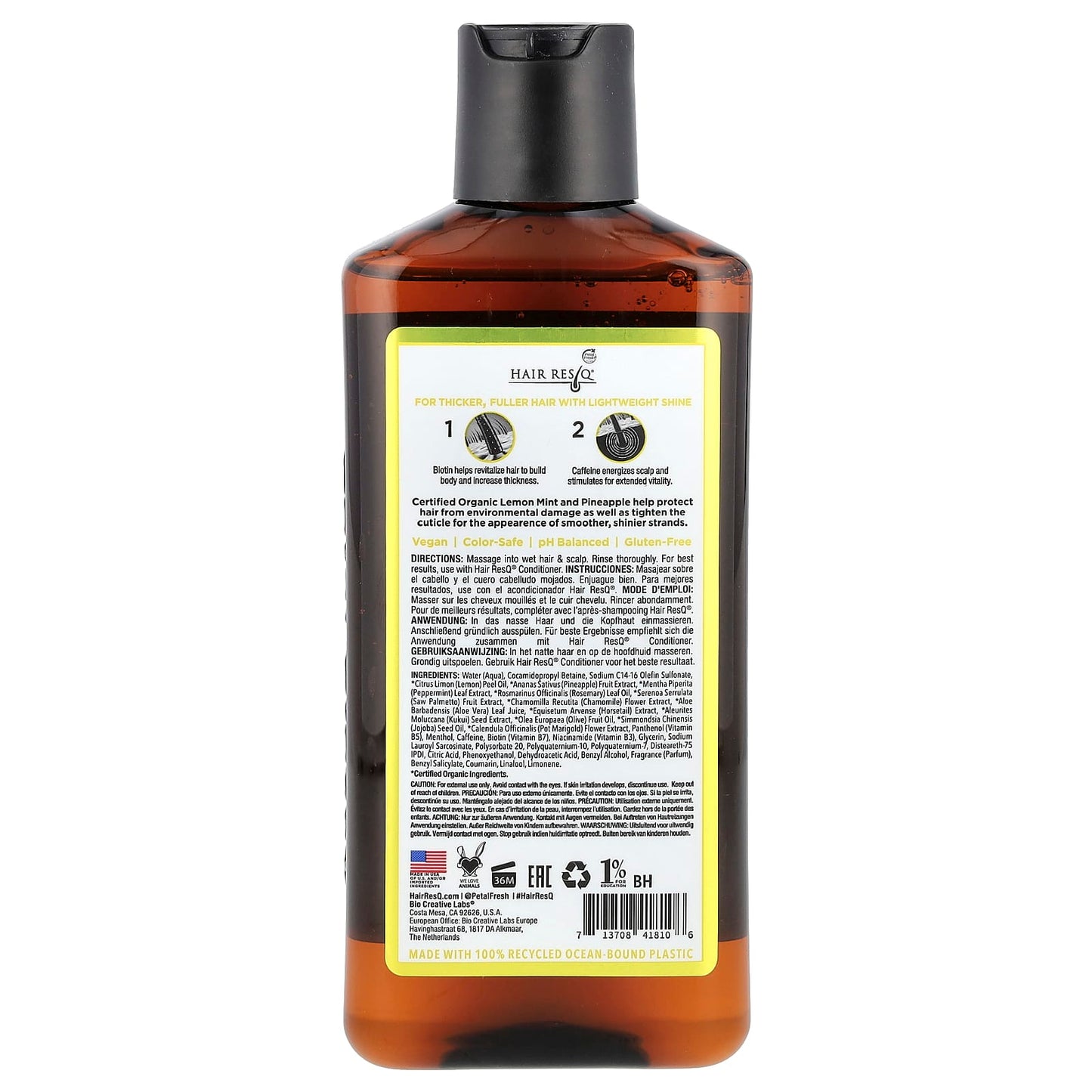 Petal Fresh, Hair ResQ®, Biotin Shampoo, Thickening + Shine Boost, 12 fl oz (355 ml) - Image 2
