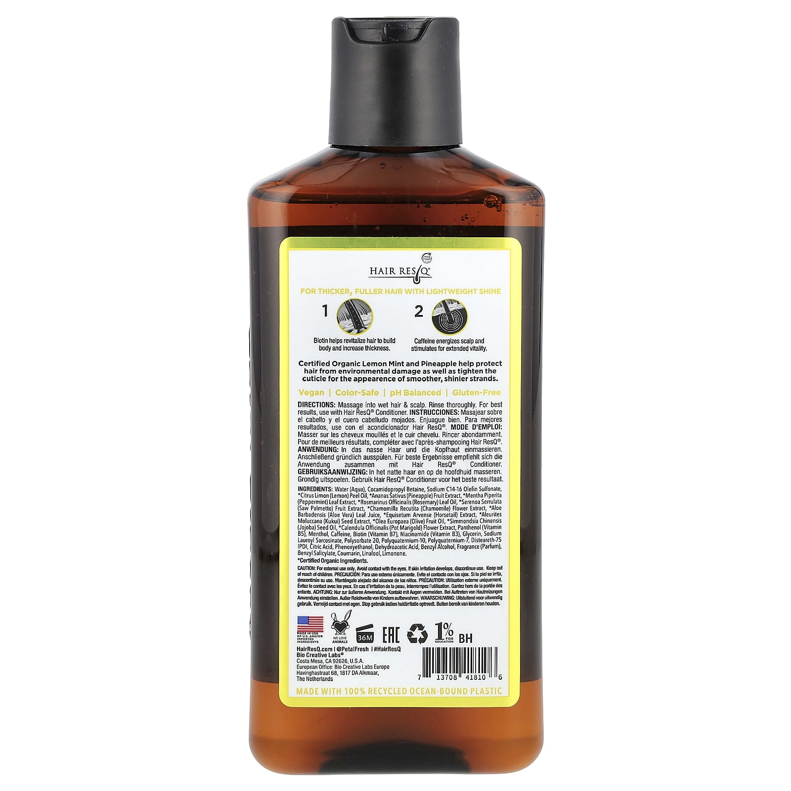Petal Fresh, Hair ResQ®, Biotin Shampoo, Thickening + Shine Boost, 12 fl oz (355 ml) - Image 2