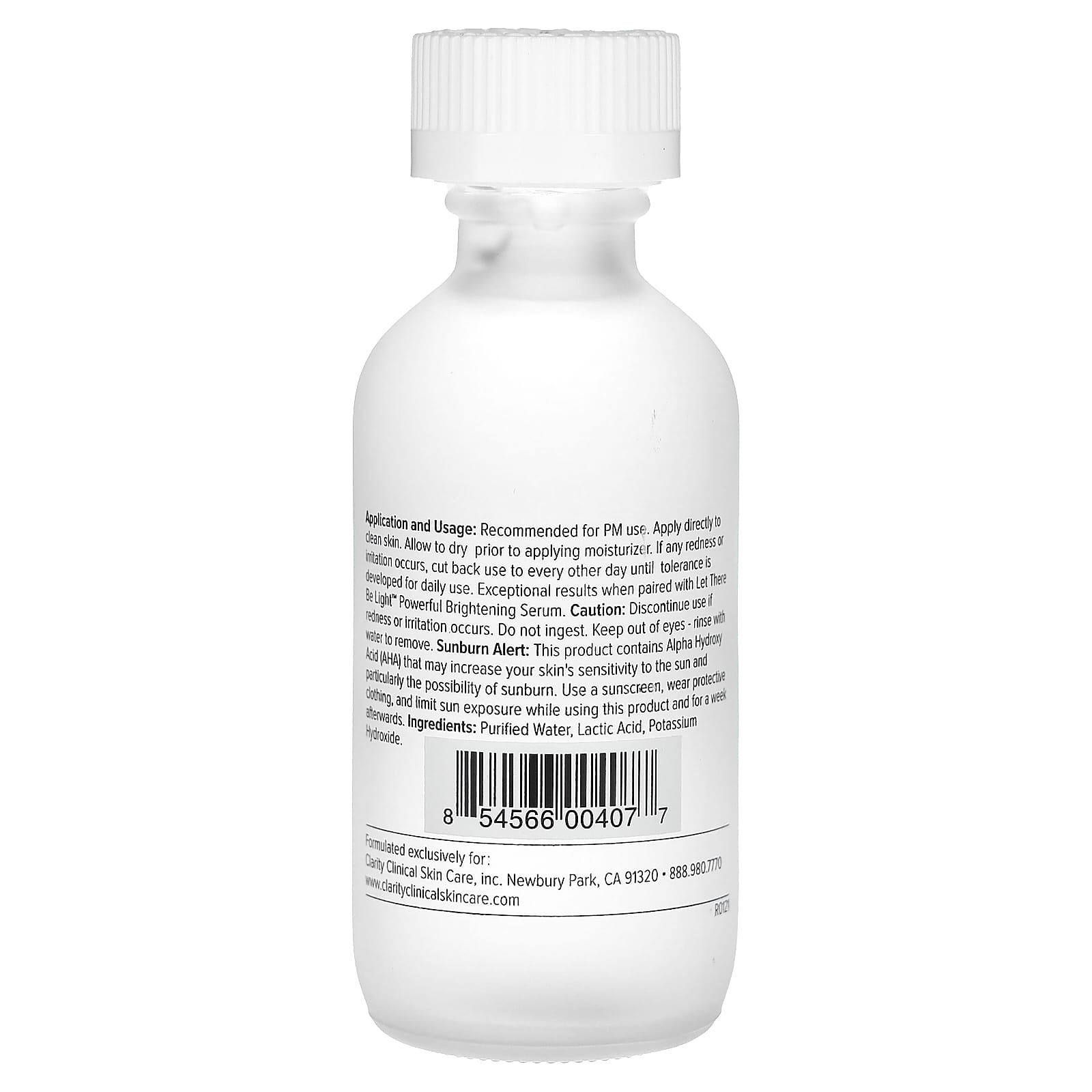 ClarityRx Brighten It 10% Lactic Acid Solution for Glowing Skin - Image 2