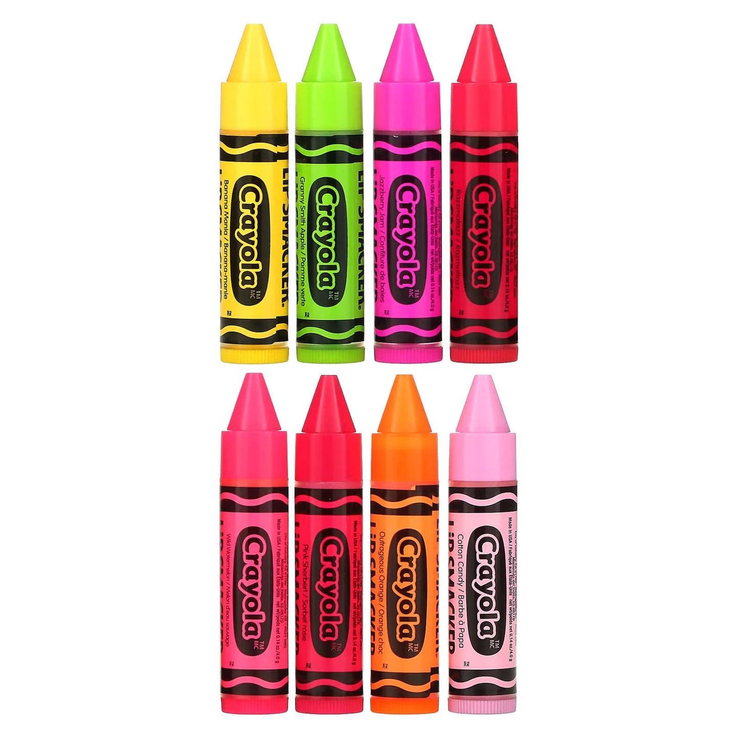 Lip Smacker, Crayola, Lip Balm, Party Pack, 8 Pack, 0.14 oz (4 g) Each - Image 1
