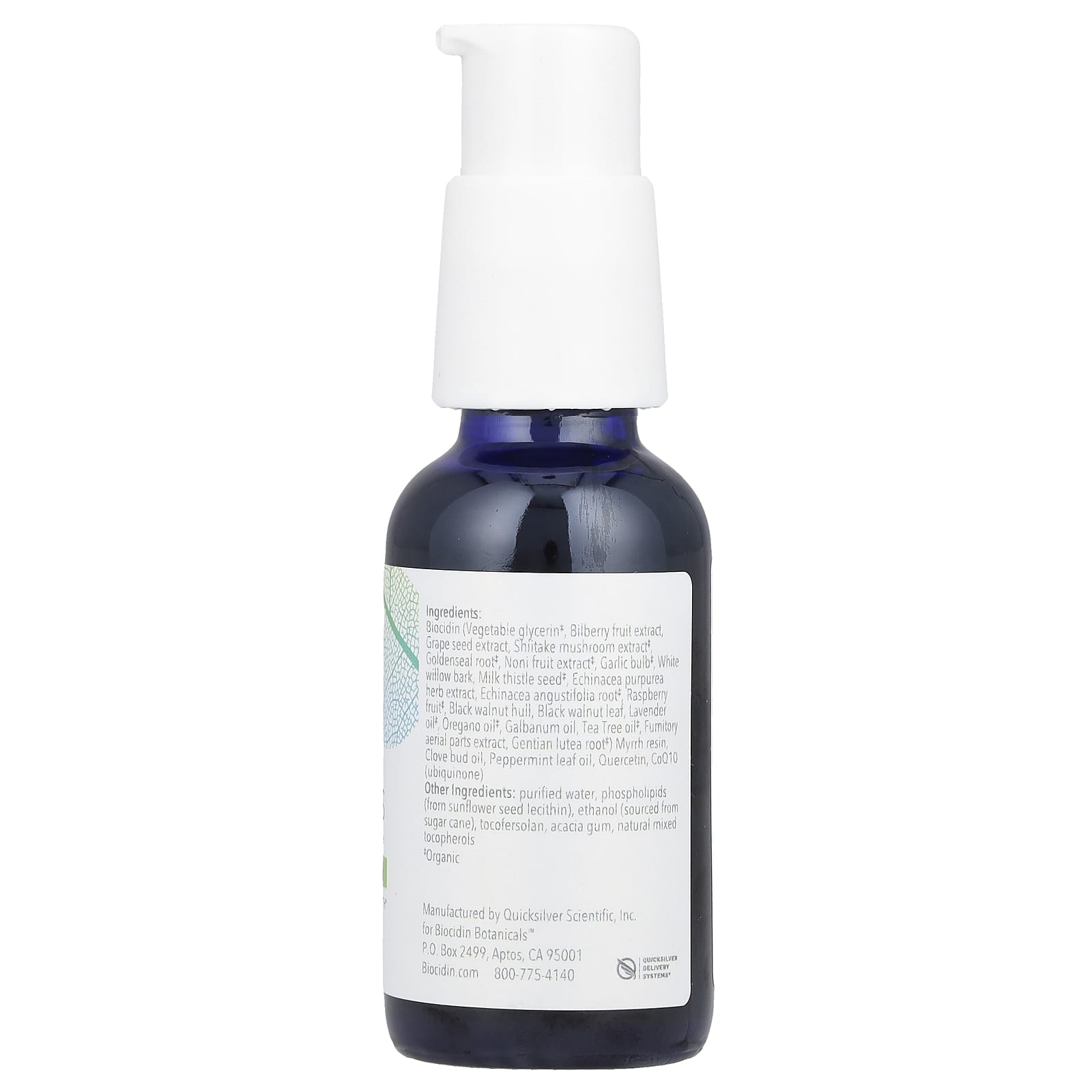 Natural Periodontal Support with Biocidin Dentalcidin LS Mint, 1 fl oz - Image 2