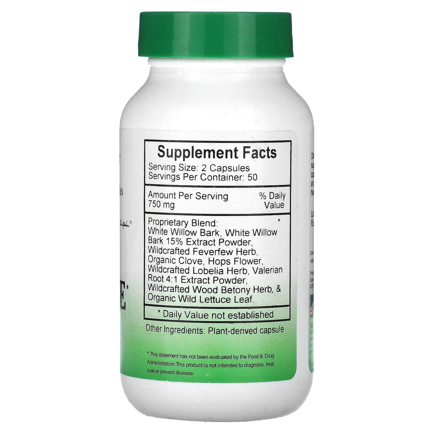 Support Your Body with Christopher's Original Formulas Stop Ache 375 mg Capsules - Image 2