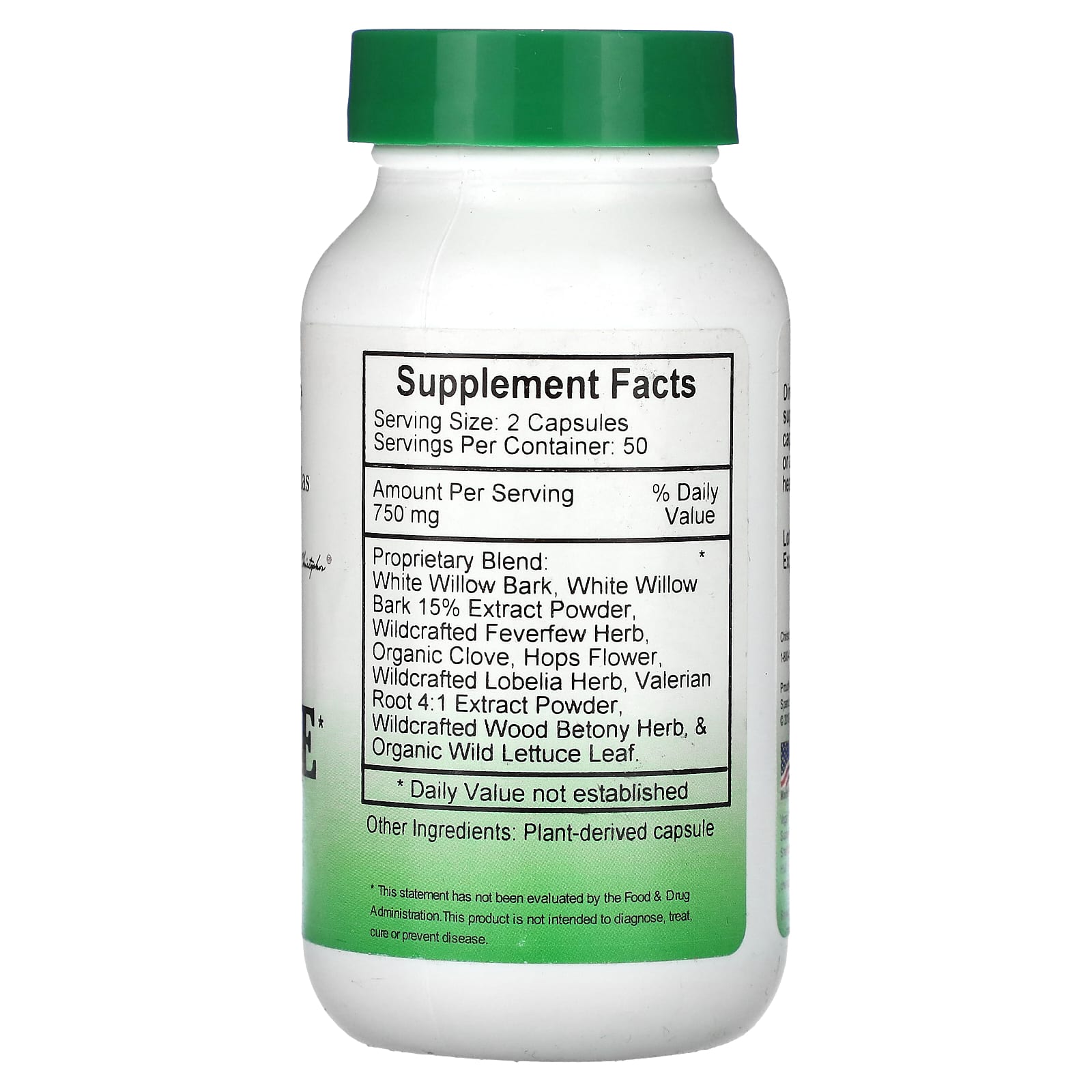 Support Your Body with Christopher's Original Formulas Stop Ache 375 mg Capsules - Image 2