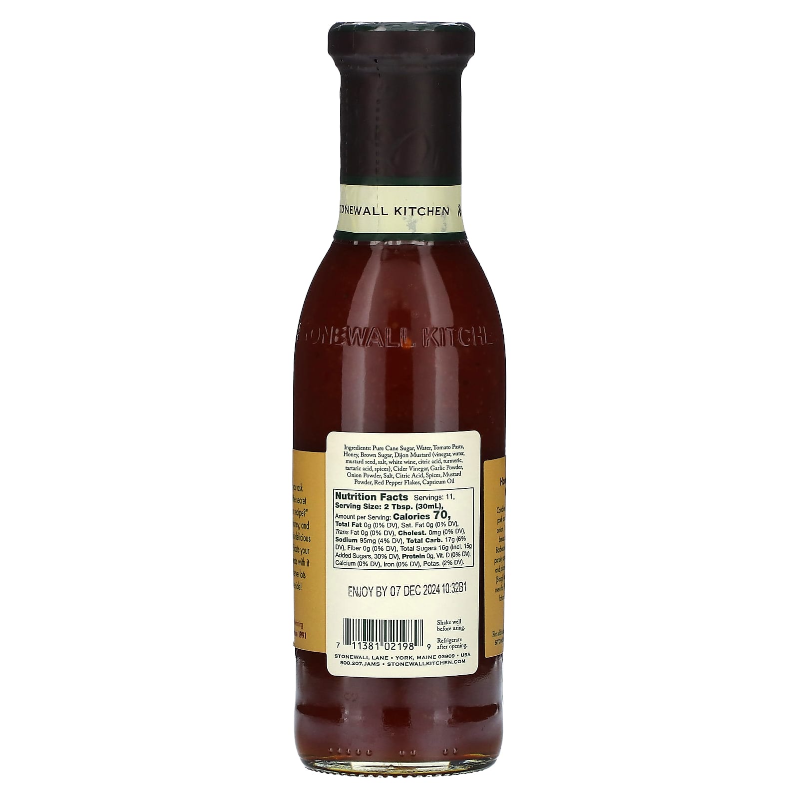 Stonewall Kitchen, Honey Barbecue Sauce, 11 fl oz (330 ml) - Image 2