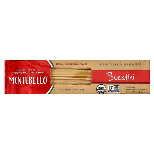 Montebello, Organic Bucatini, 16 oz (454 g) - Image 1