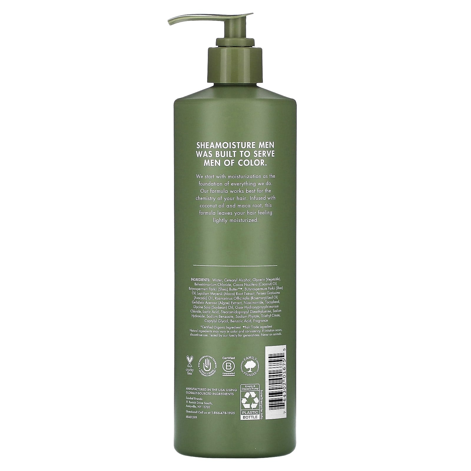 SheaMoisture, Men, Lightweight Conditioner, Coconut Oil & Maca Root, 15 fl oz (444 ml) - Image 2