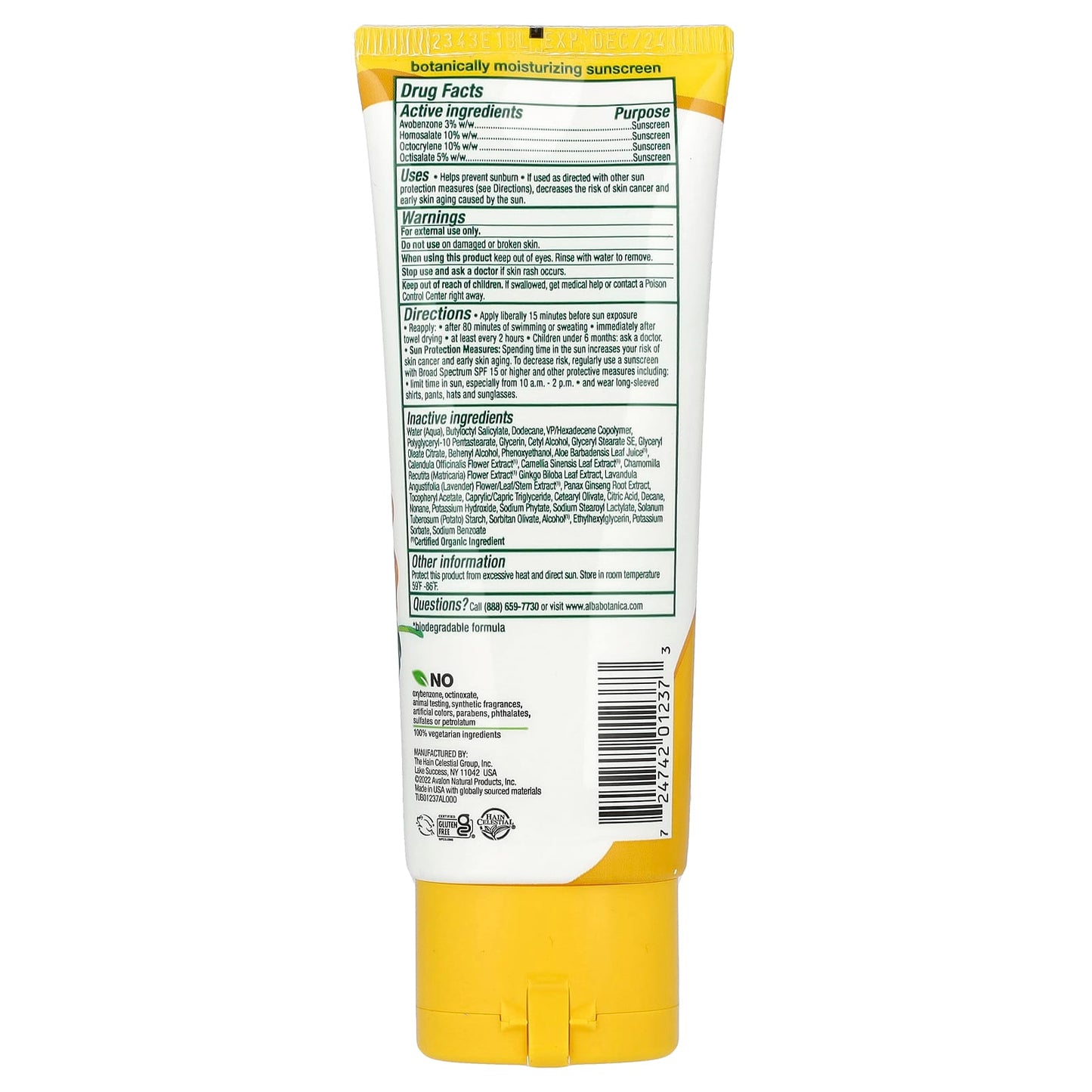 Alba Botanica Hawaiian Face Sunscreen Lotion SPF 30 Fragrance Free - Image 2