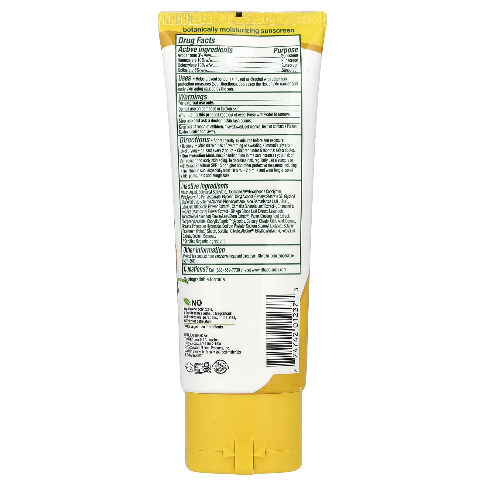 Alba Botanica Hawaiian Face Sunscreen Lotion SPF 30 Fragrance Free - Image 2