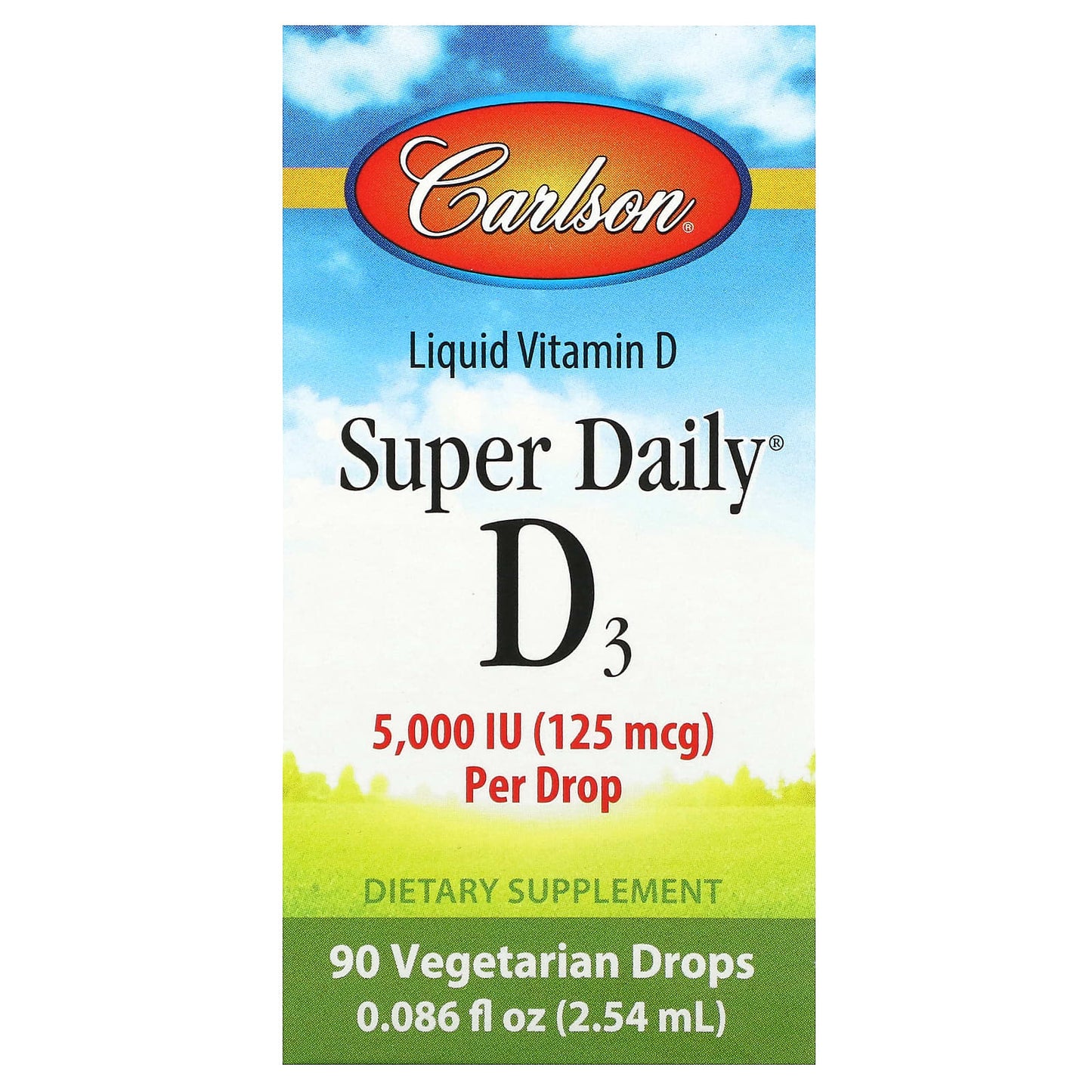 Boost Your Vitamin D3 Levels with Carlson Super Daily Liquid Drops - Image 1