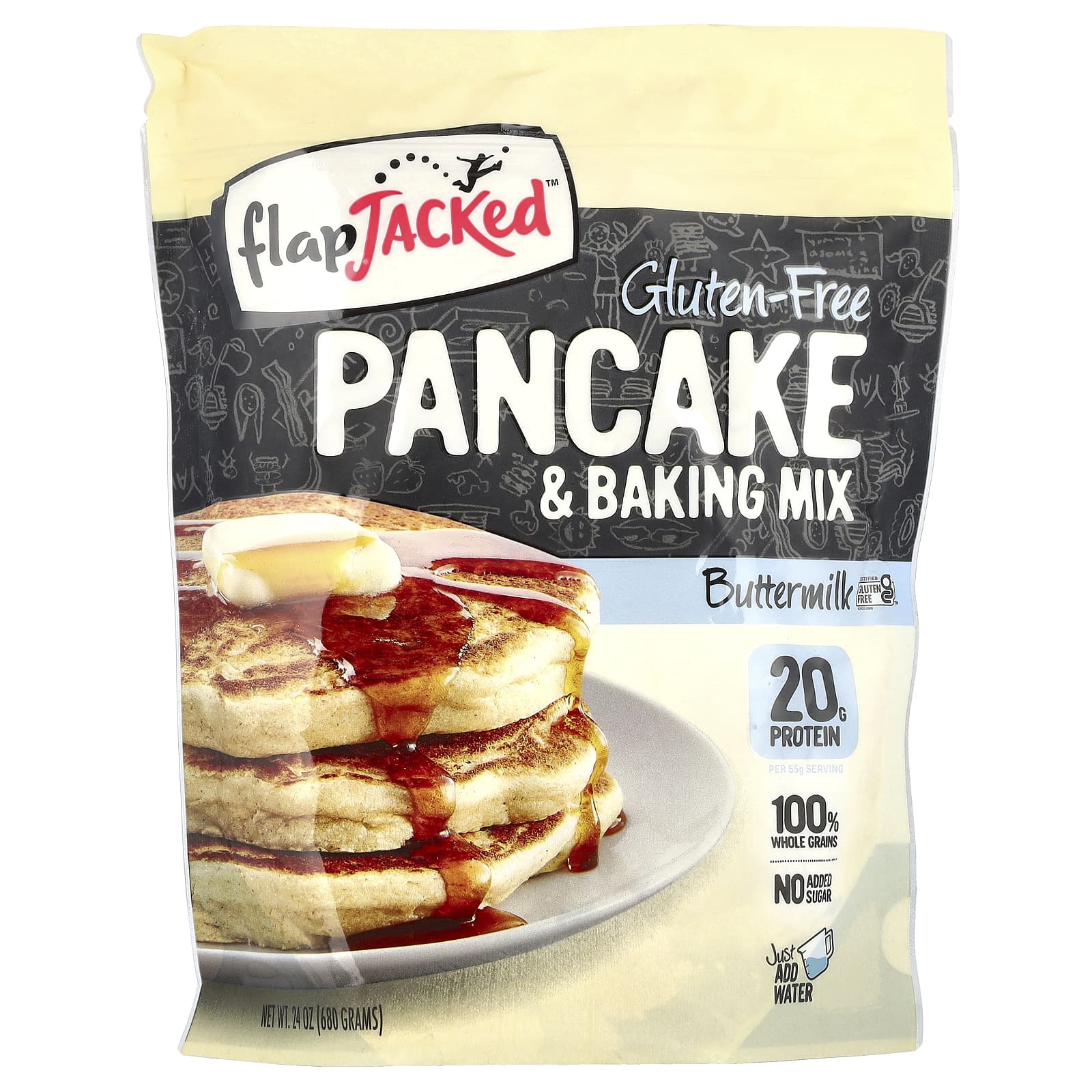 Gluten-Free Buttermilk Pancake Mix - High Protein, Macro-Friendly - Image 1