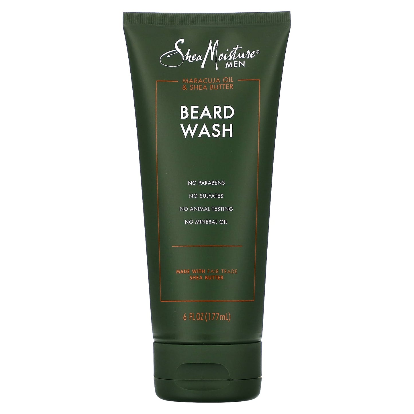 SheaMoisture, Men, Beard Wash, Maracuja Oil & Shea Butter, 6 fl oz (177 ml) - Image 1