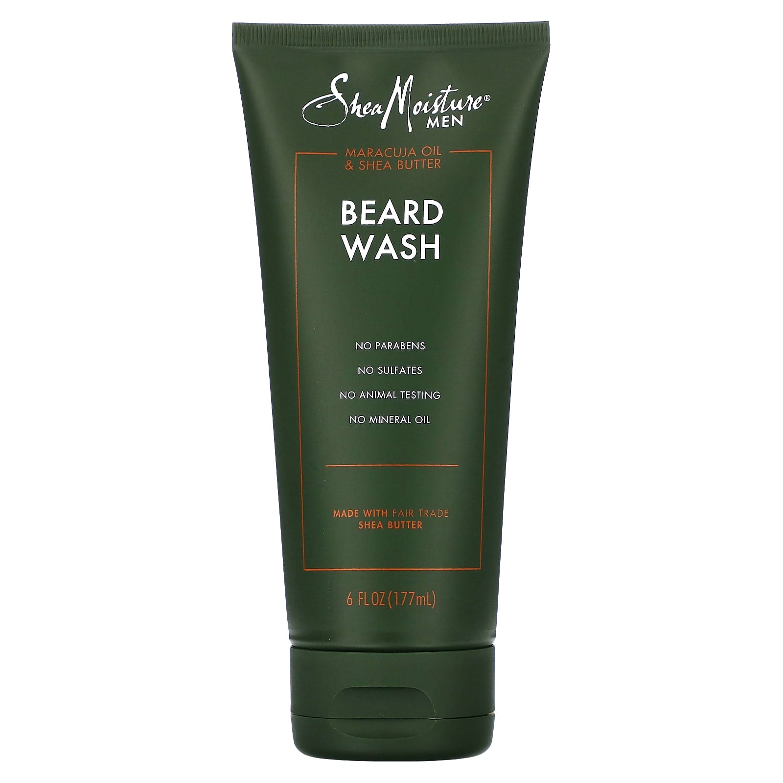 SheaMoisture, Men, Beard Wash, Maracuja Oil & Shea Butter, 6 fl oz (177 ml) - Image 1