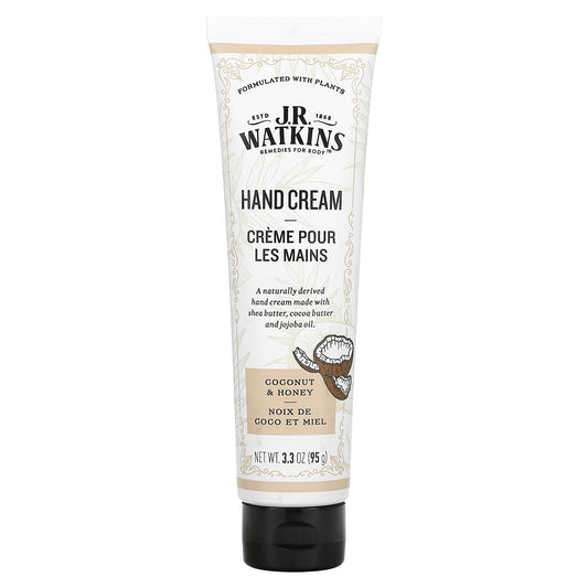 Nourishing Coconut & Honey Hand Cream by J R Watkins (3.3 oz) - Image 1