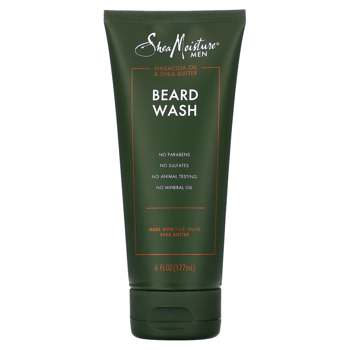 SheaMoisture, Men, Beard Wash, Maracuja Oil & Shea Butter, 6 fl oz (177 ml) - Image 1
