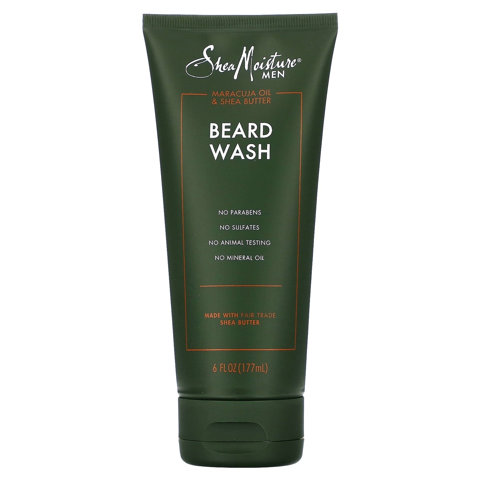 SheaMoisture, Men, Beard Wash, Maracuja Oil & Shea Butter, 6 fl oz (177 ml) - Image 1