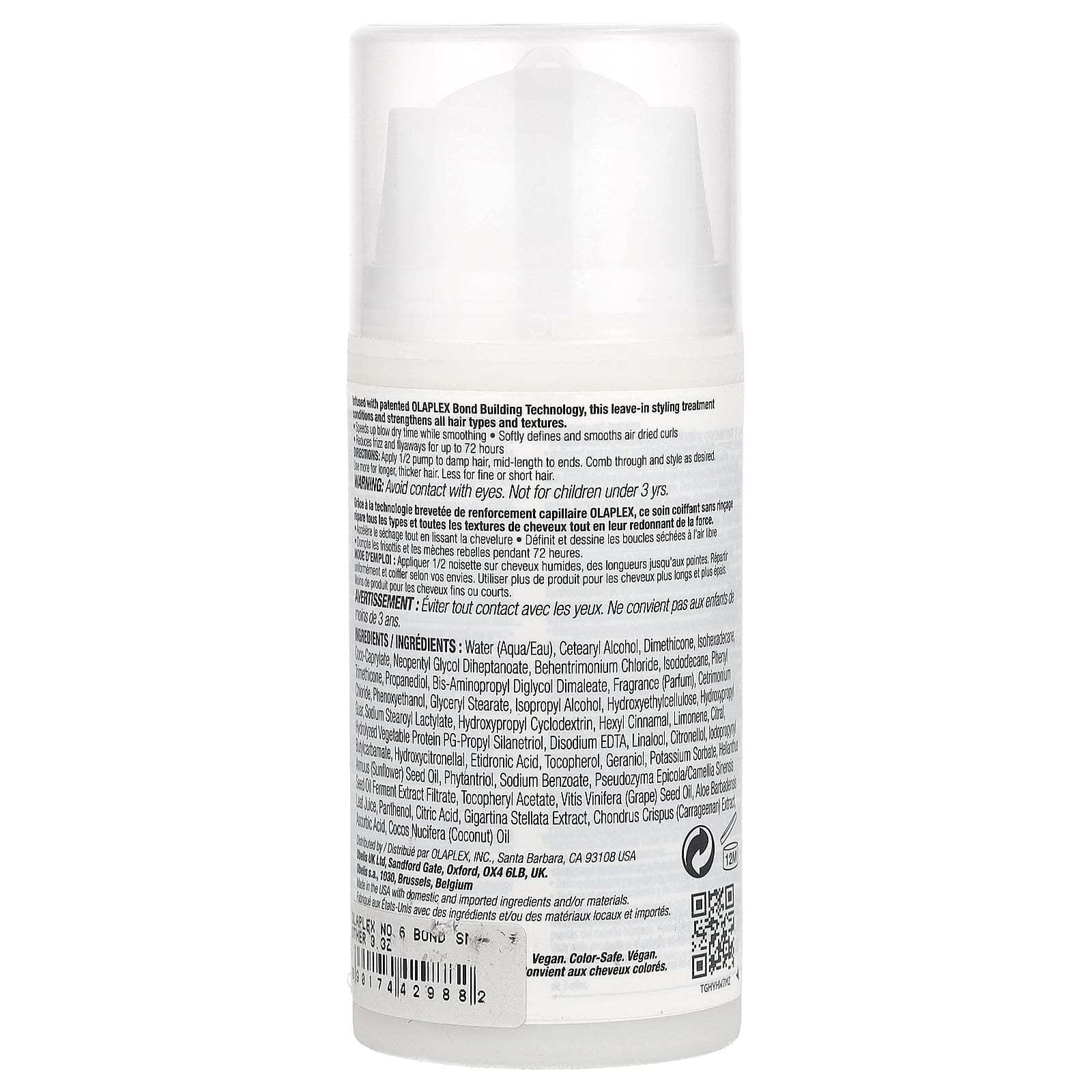 Olaplex, No. 6 Bond Smoother®, Leave-in Styling Treatment, 3.3 fl oz (100 ml) - Image 2