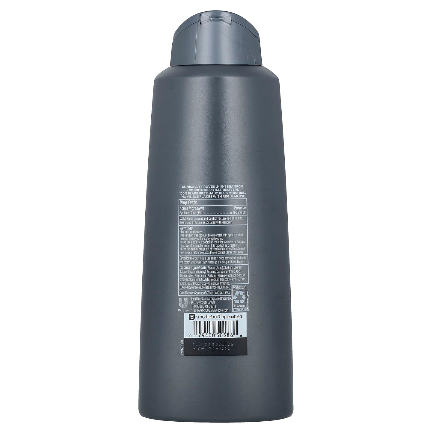 Dove Men + Care Anti-Dandruff 2-in-1 Shampoo + Conditioner, 20.4 fl oz - Image 2