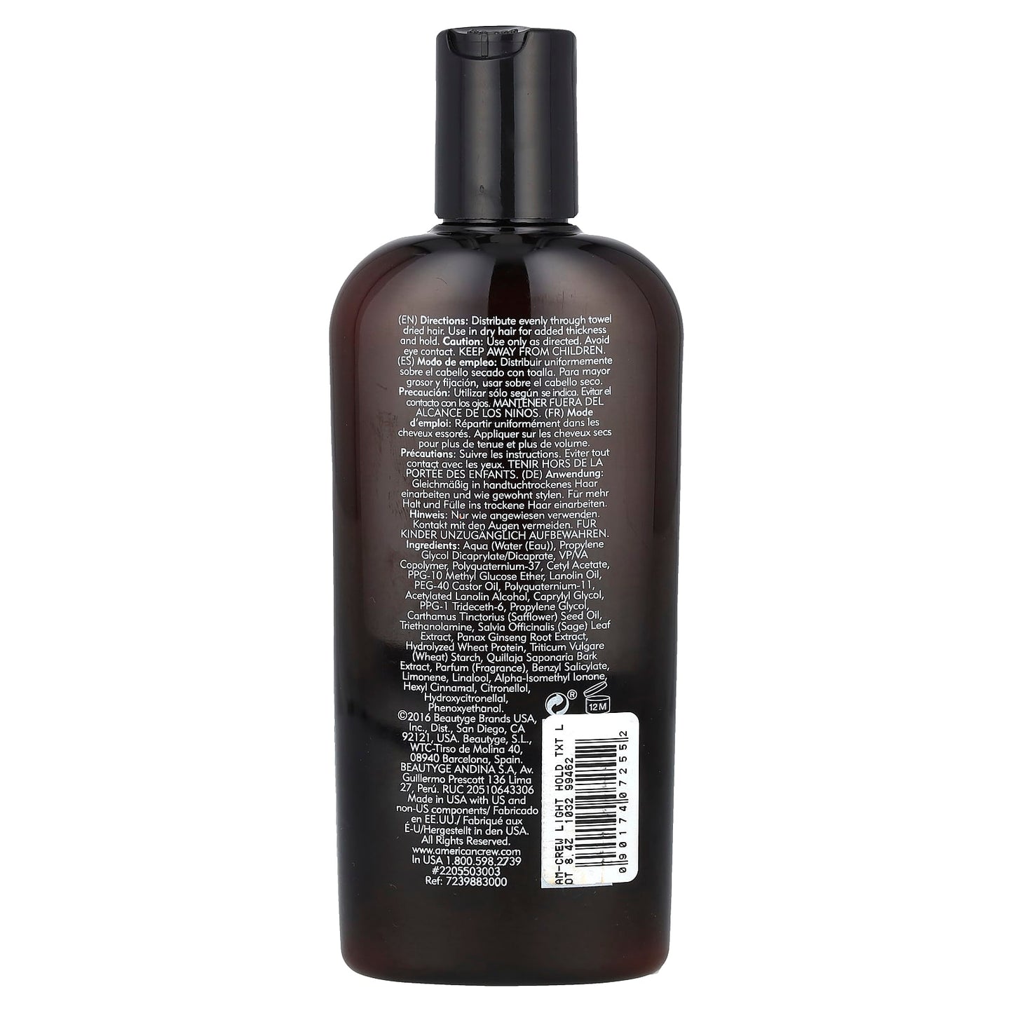 American Crew Light Hold Texture Lotion for Men, 8.4 fl oz - Image 2