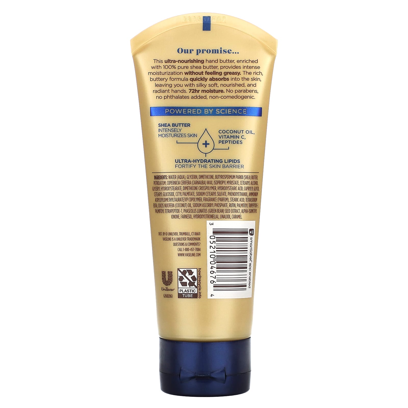 Vaseline, RadiantX, Deep Nourishment Hand Butter, 3.4 fl oz (101 ml) - Image 2