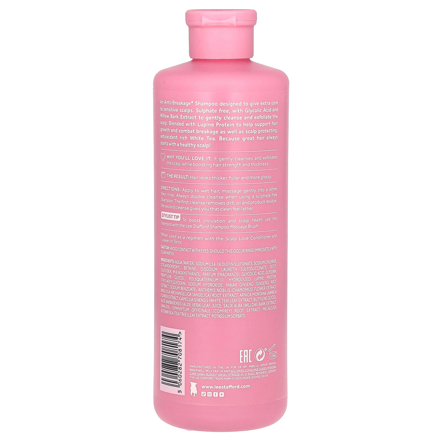 Lee Stafford, Scalp Love, Anti-Breakage Shampoo, For Fine Hair & Sensitive Scalps, 16.9 fl oz (500 ml) - Image 2