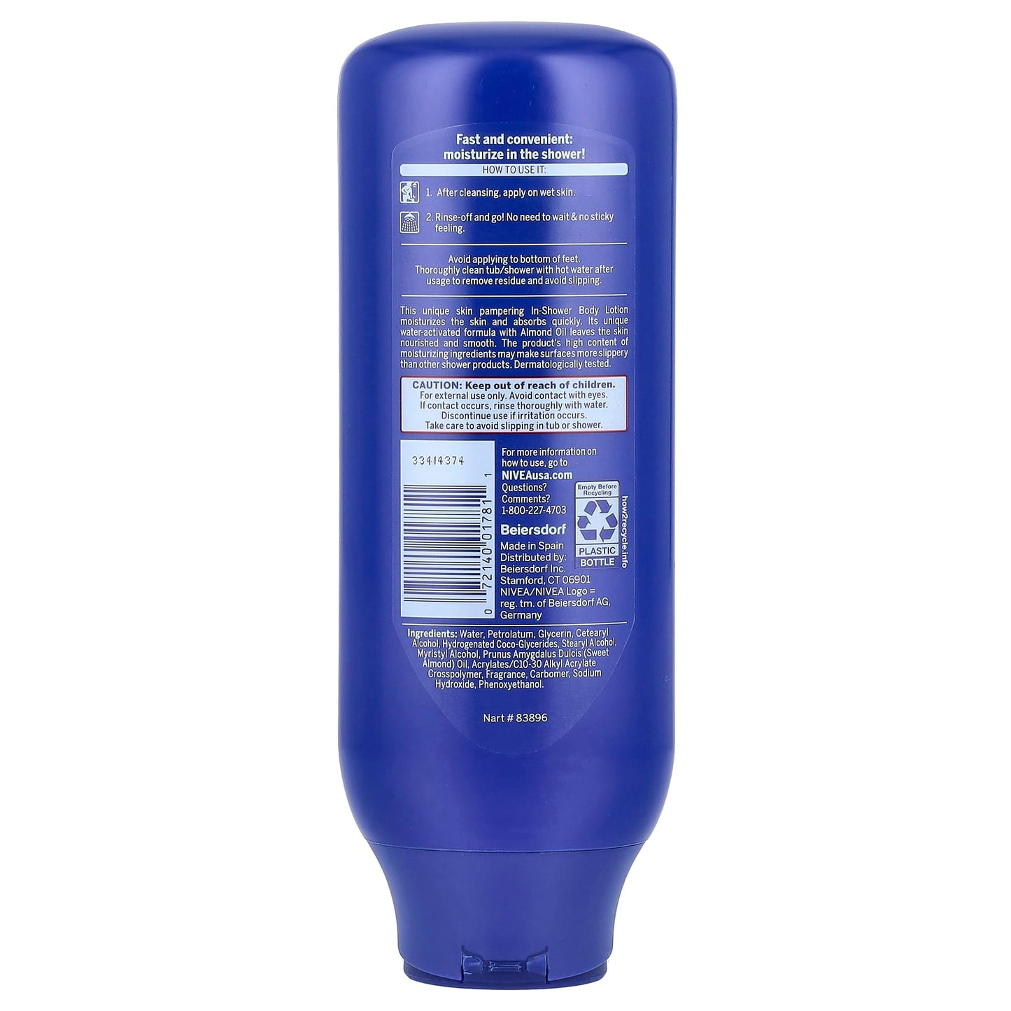 Nivea, In-Shower Body Lotion, 13.5 fl oz (400 ml) - Image 2