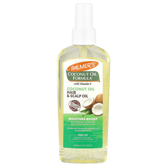 Palmer's, Coconut Oil Formula® with Vitamin E, Moisture Boost, Hair & Scalp Oil, 5.1 fl oz (150 ml) - Image 1