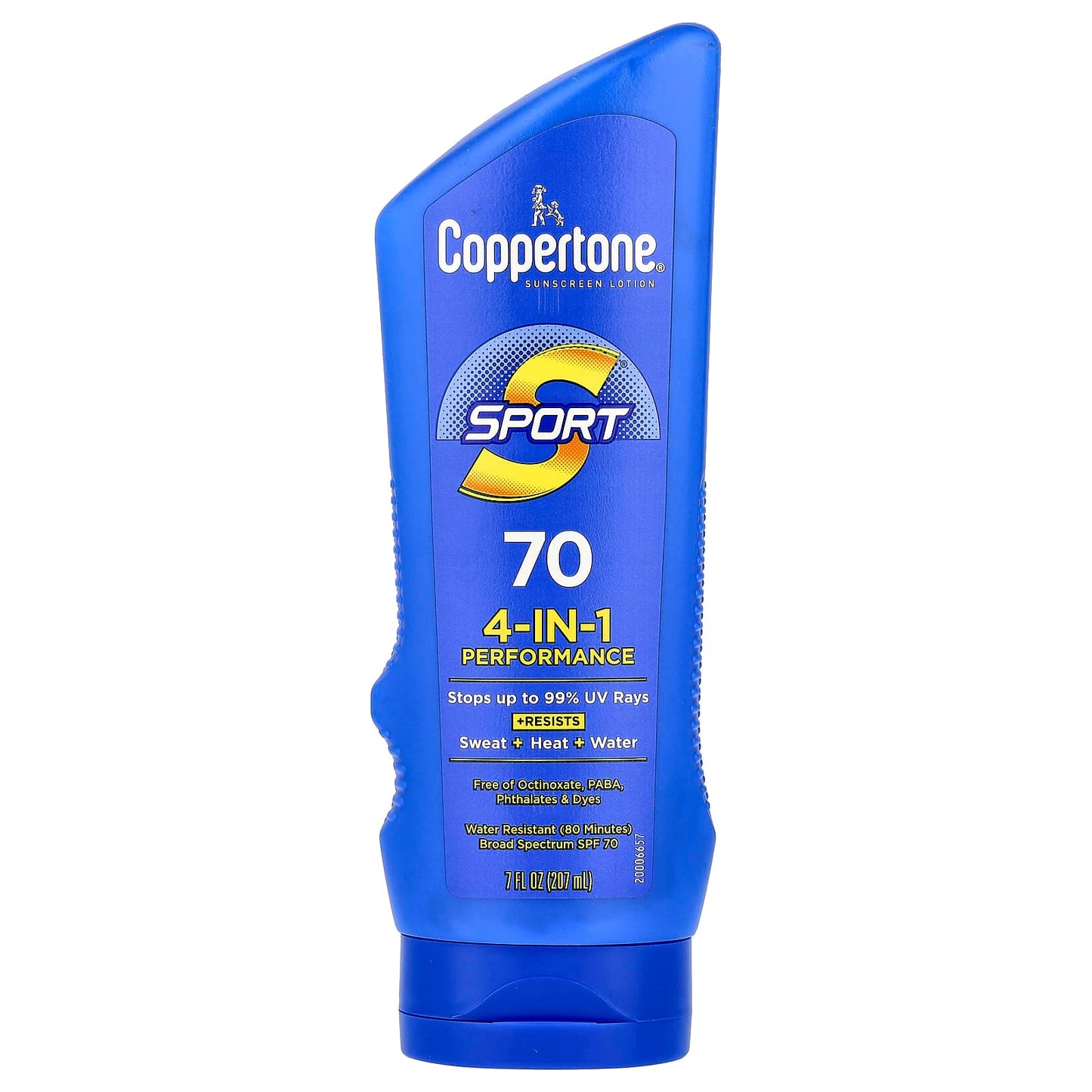 Coppertone Sport Sunscreen Lotion, SPF 70, 4-In-1 Performance, 7 fl oz - Image 1