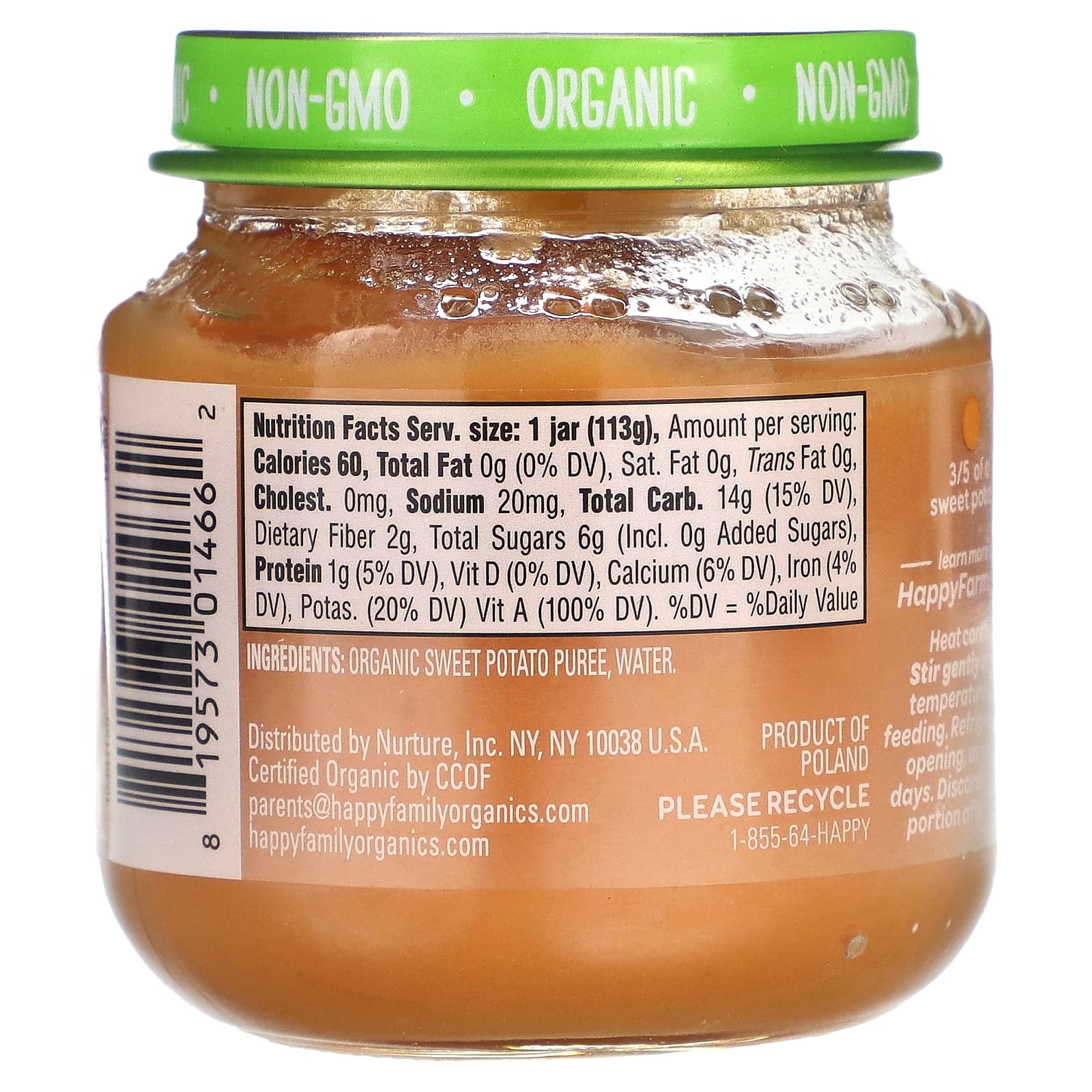 Happy Family Organics USDA Organic Sweet Potatoes for Baby - Image 2