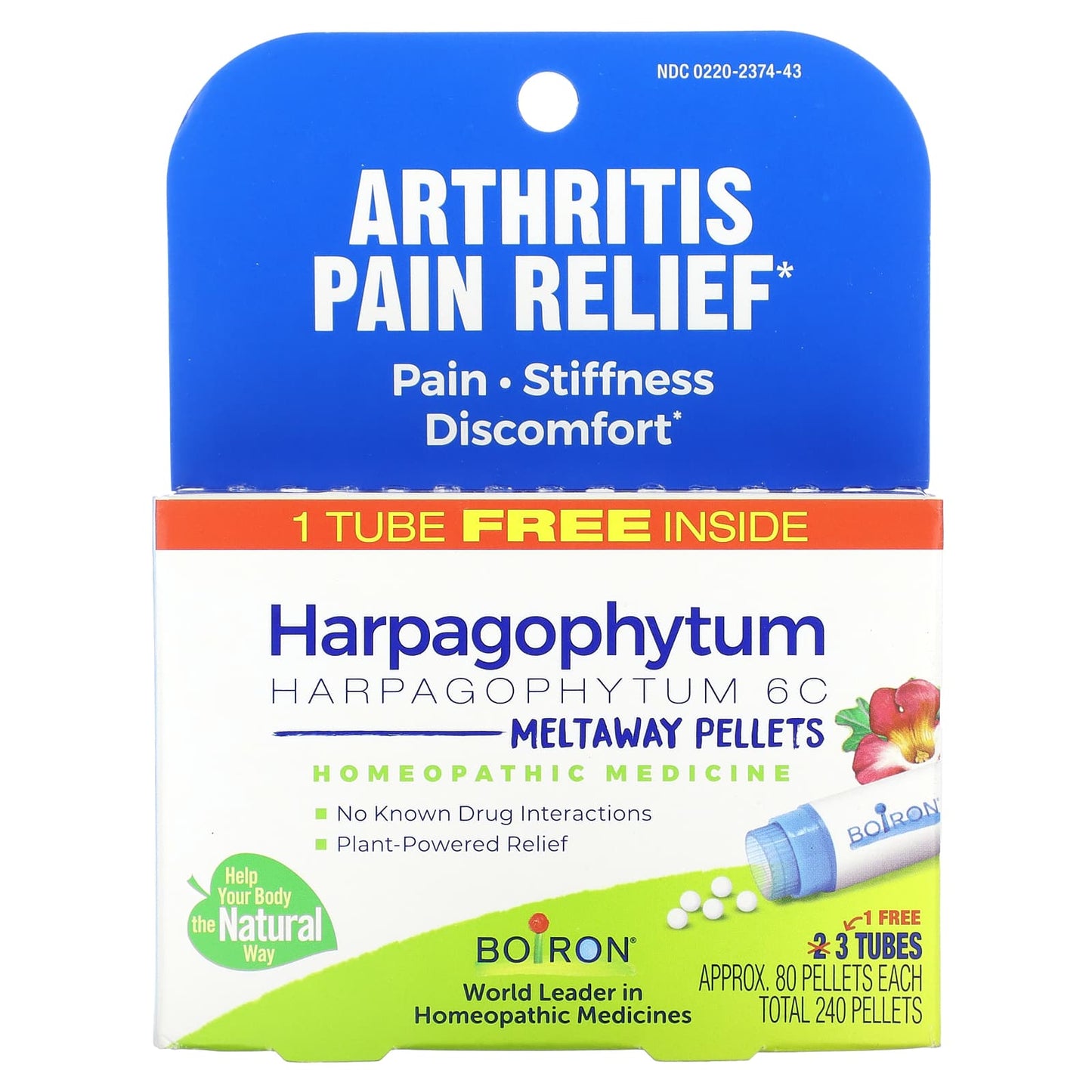Natural Arthritis Pain Relief with Boiron Harpagophytum Pellets - Image 1