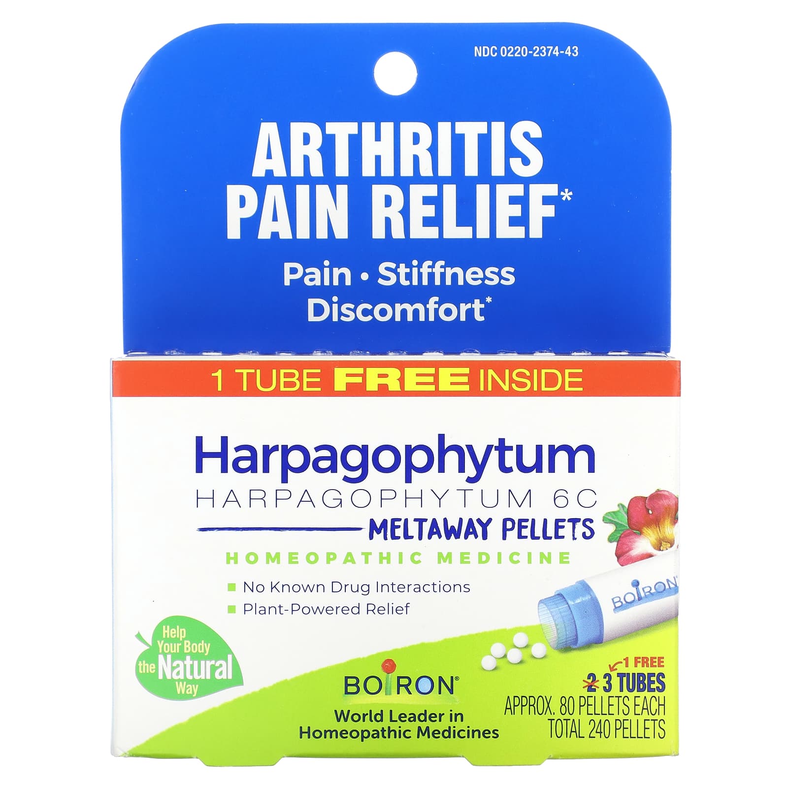Natural Arthritis Pain Relief with Boiron Harpagophytum Pellets - Image 1