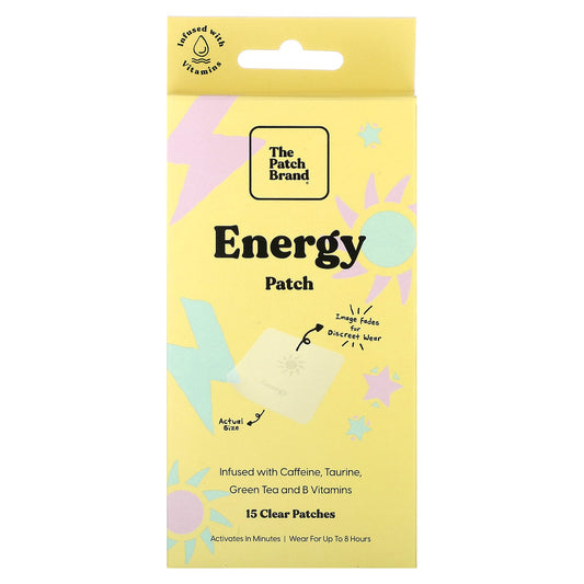 The Patch Brand, Energy Patch, 15 Clear Patches - Image 1