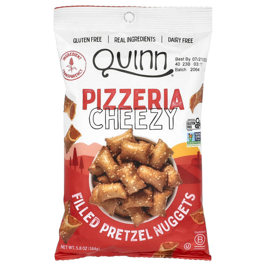 Quinn Snacks, Filled Pretzel Nuggets, Pizzeria Cheezy , 5.8 oz (164 g) - Image 1