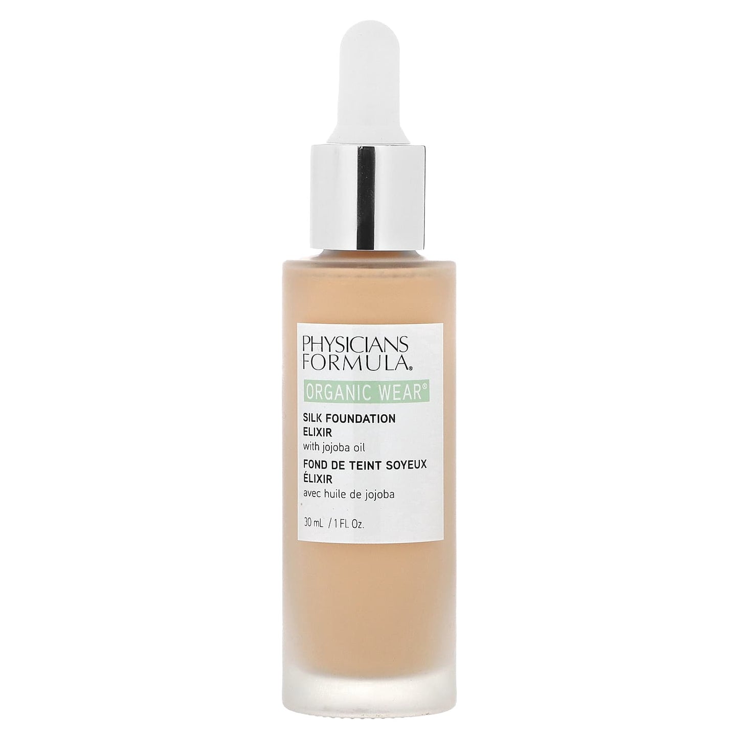 Physicians Formula, Organic Wear, Silk Foundation Elixir with Jojoba Oil, PF11062 Light, 1 fl oz (30 ml) - Image 1
