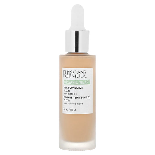 Physicians Formula, Organic Wear, Silk Foundation Elixir with Jojoba Oil, PF11062 Light, 1 fl oz (30 ml) - Image 1