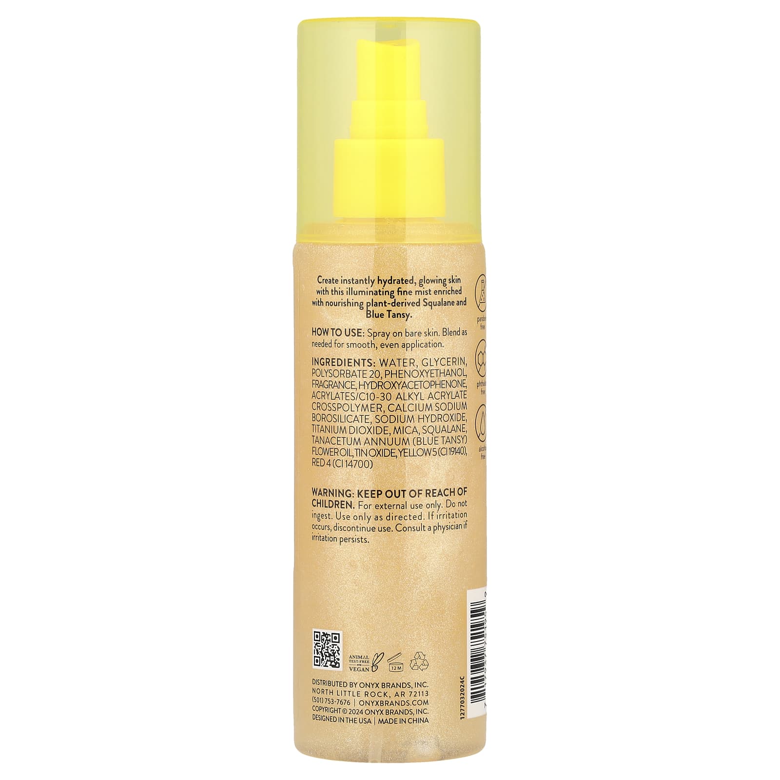 Onyx Professional, Hydrating Body Shimmer Mist, Sandalwood & Warm Vanilla, 6.5 fl oz (200 ml) - Image 2