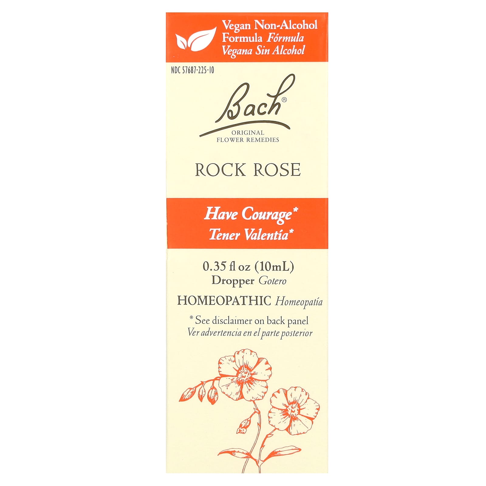 Bach Original Flower Remedies Rock Rose for Courage & Relaxation - Image 1