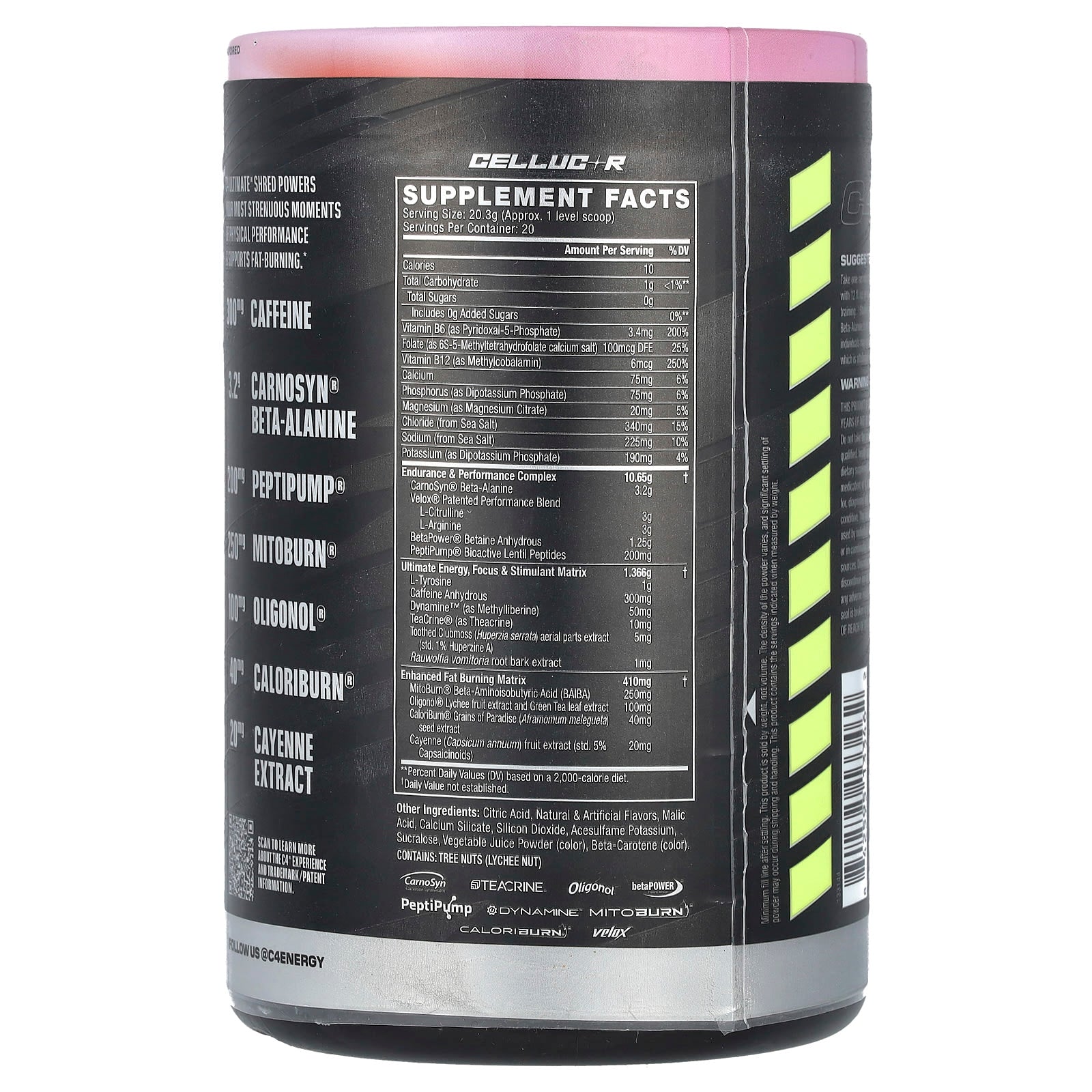 Cellucor C4 Ultimate Shred Pre-Workout Powder, Pink Lemonade, 14.3 oz (406 g) - Image 2