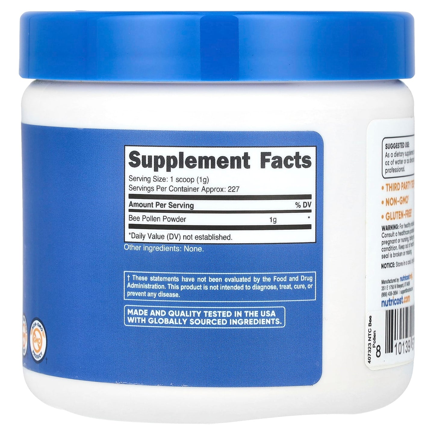 Nutricost, Bee Pollen Powder, Unflavored, 8.1 oz (227 g) - Image 2