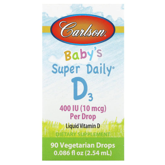 Carlson Baby's Super Daily D3 Liquid Vitamin D3 Supplement - Image 1