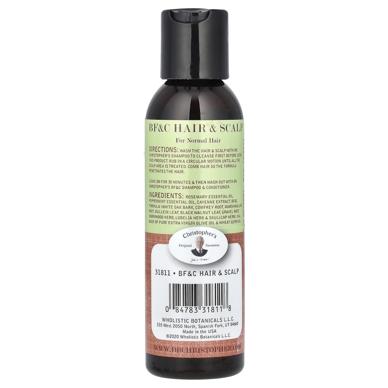 Christopher's BF&C Hair & Scalp Massage Formula - Natural Nourishment for Hair Growth - Image 2