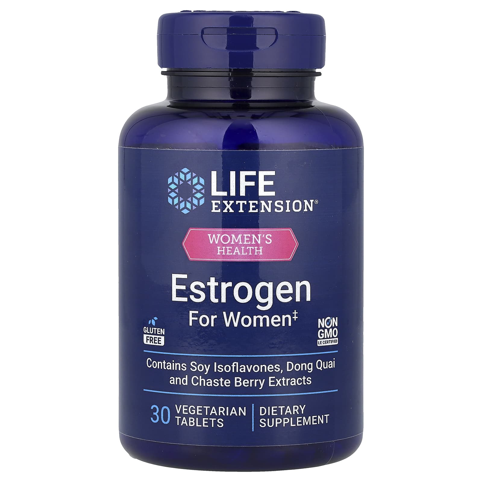 Life Extension, Women's Health, Estrogen for Women, 30 Vegetarian Tablets - Image 1
