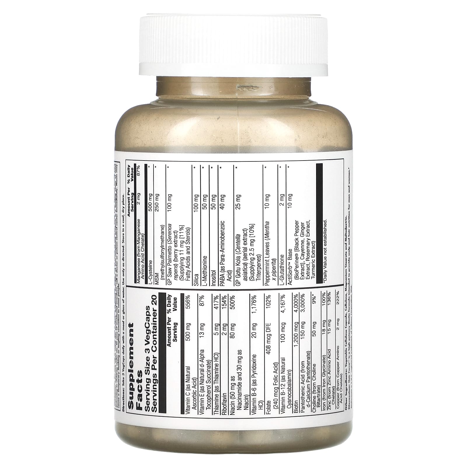 KAL Hair Force - 60 VegCaps for Healthy Hair and Scalp Support - Image 2