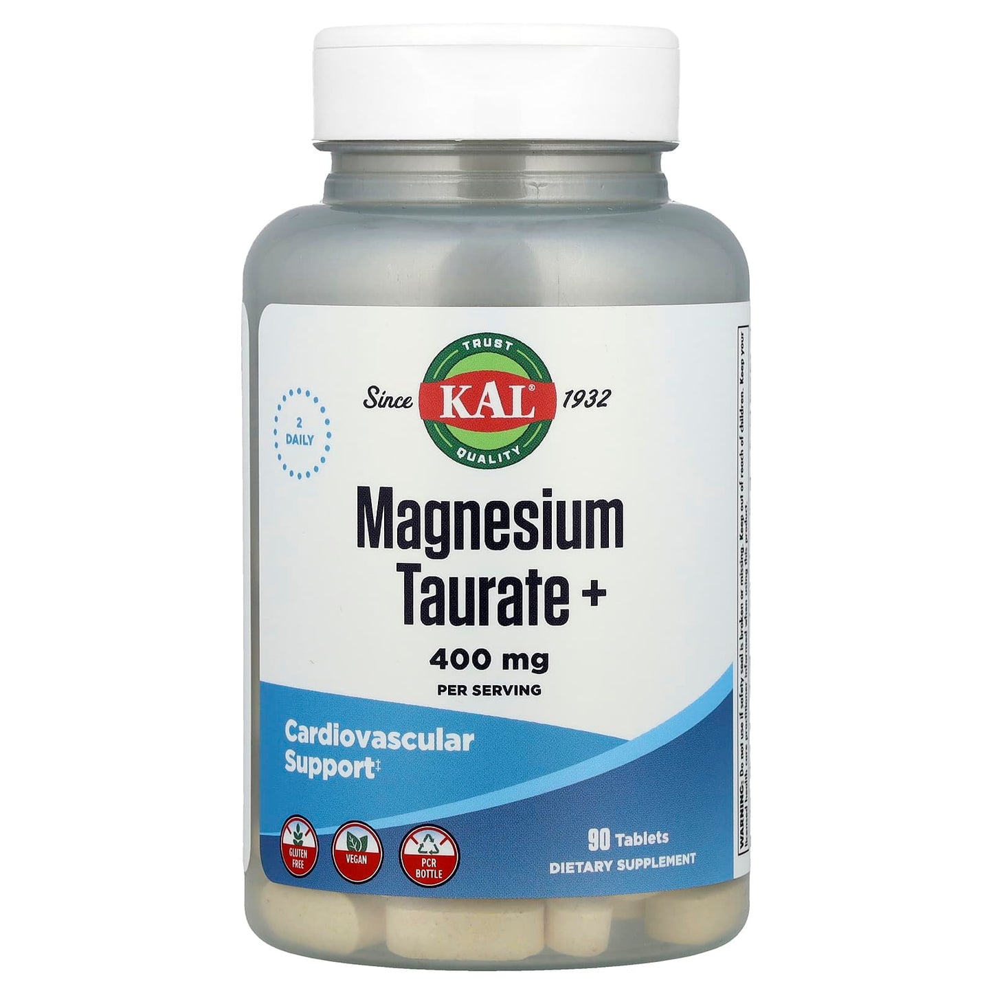 <strong>KAL Magnesium Taurate+</strong> - Cardiovascular Support - 90 Tablets - Image 1