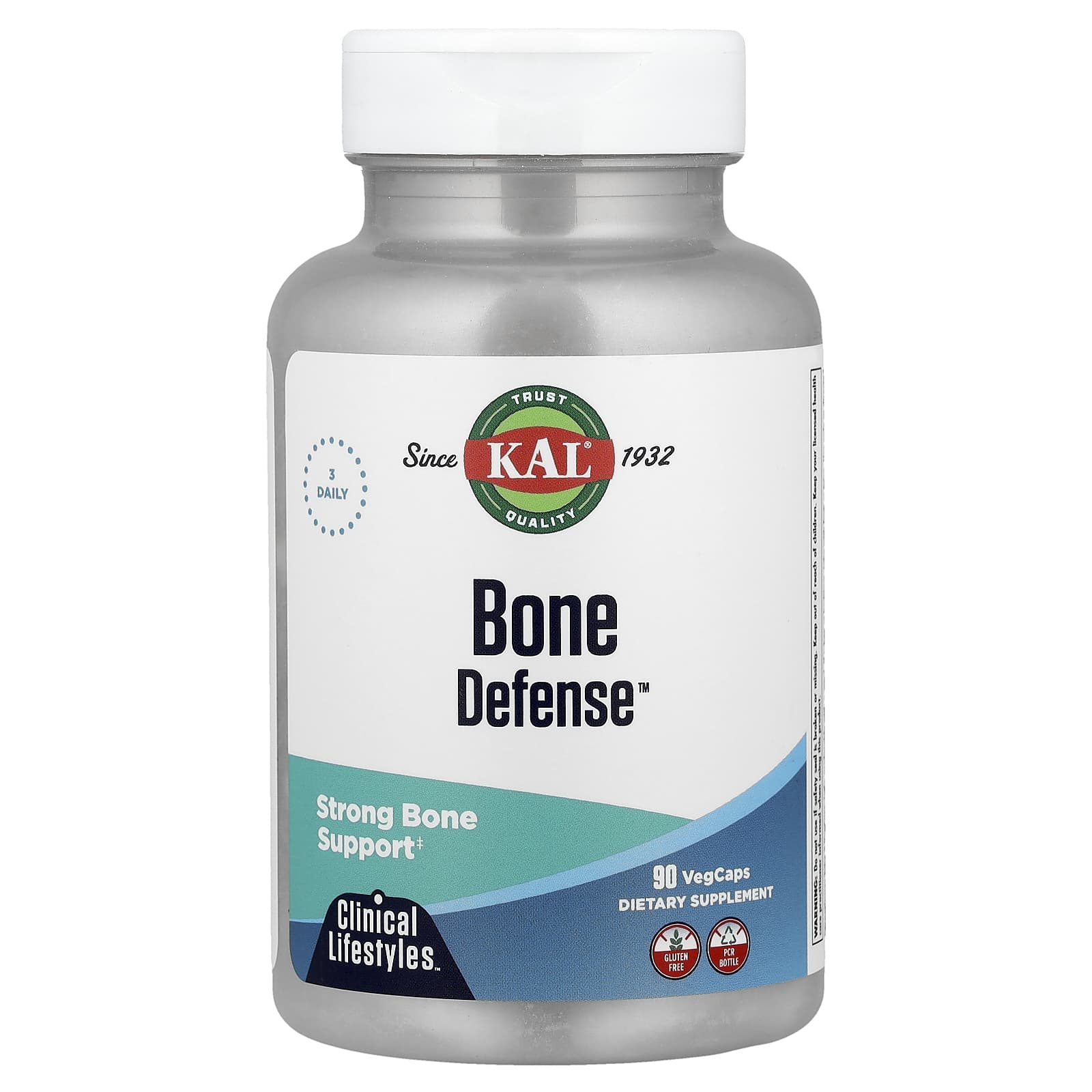 KAL, Bone Defense™, 90 VegCaps - Image 1
