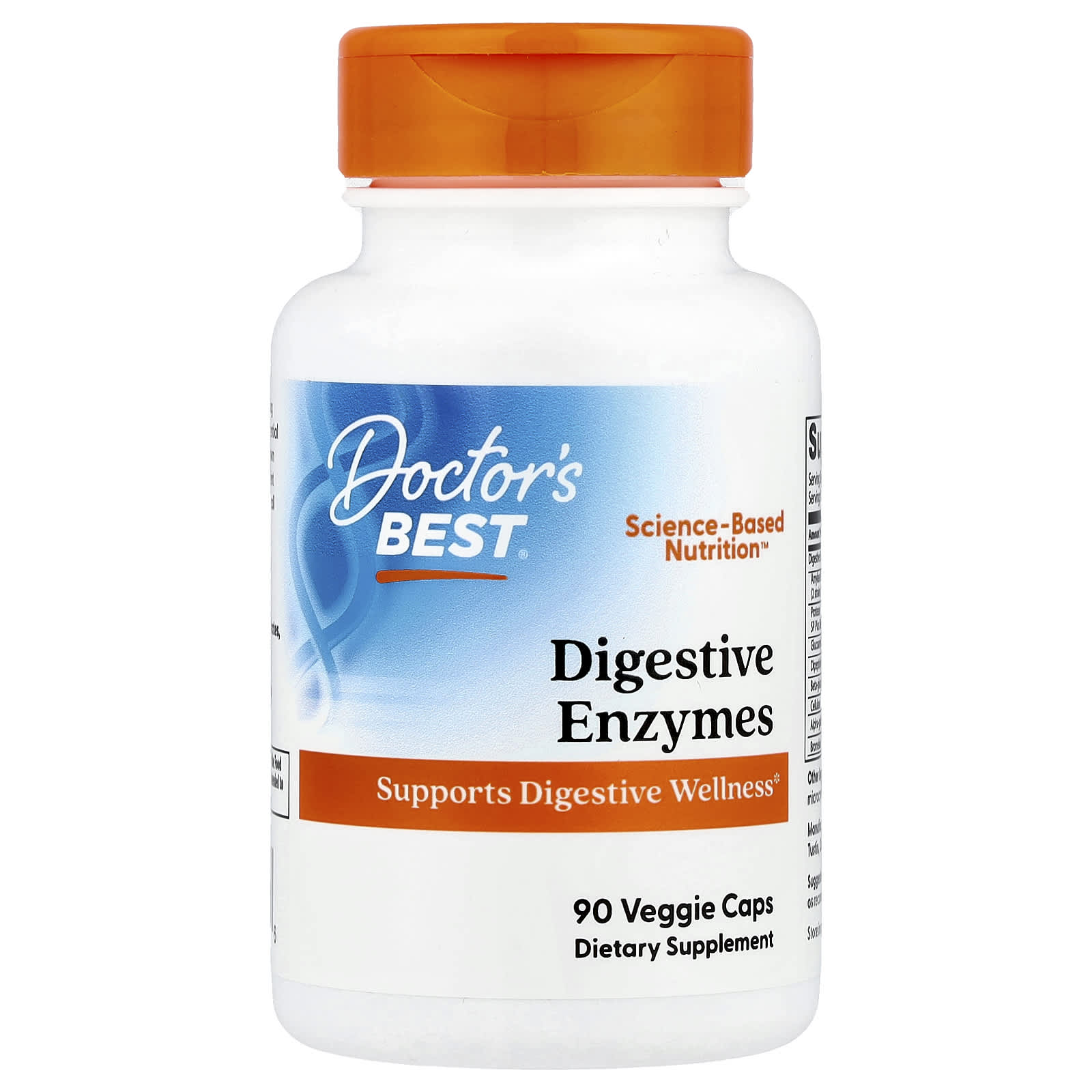 Digestive Enzymes by Doctor's Best - 90 Veggie Caps - Image 1