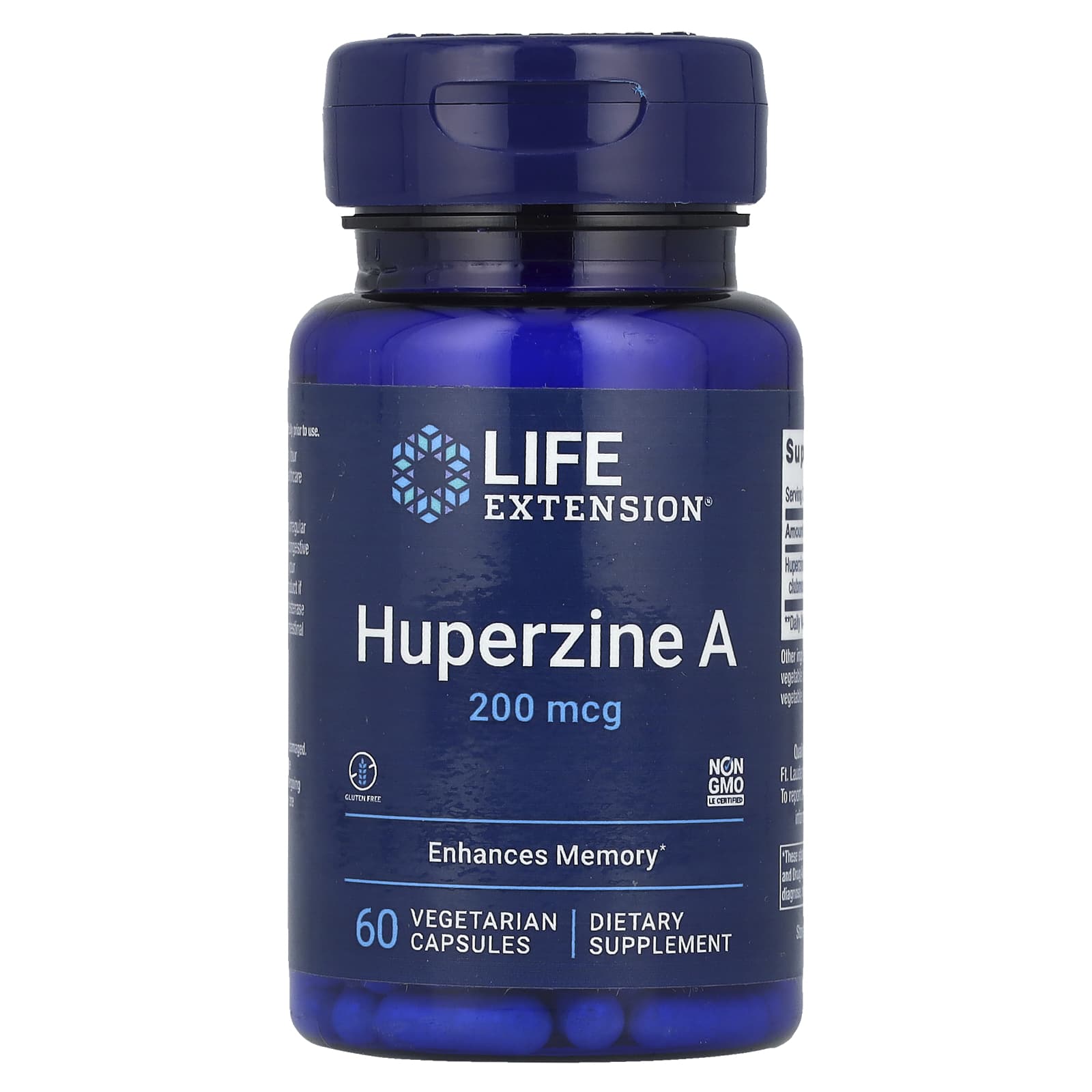 Life Extension, Huperzine A, 200 mcg, 60 Vegetarian Capsules
