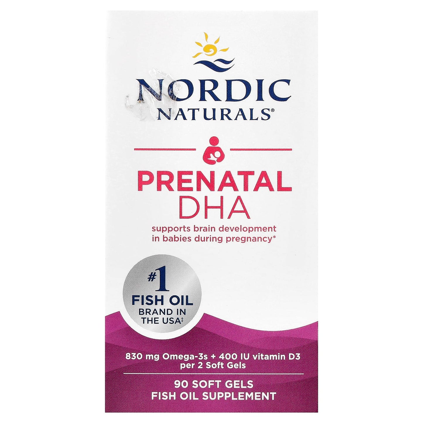Nordic Naturals, Prenatal DHA, 90 Soft Gels - Image 1